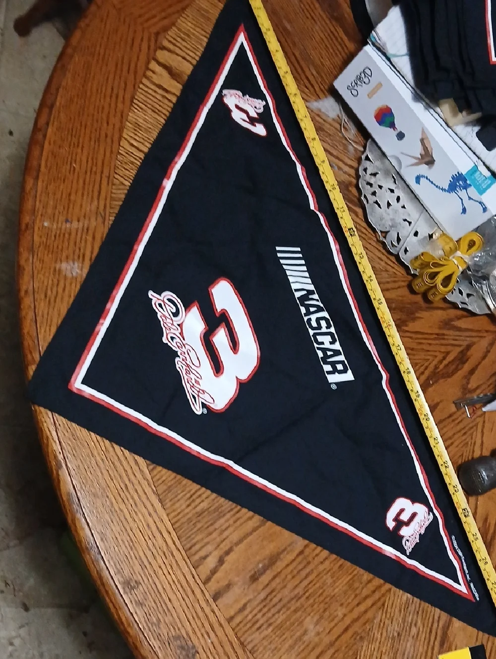 DALE EARNHARDT,Nascar Black Bandanna with White and Red‎ #3 NwT (For Dogs)